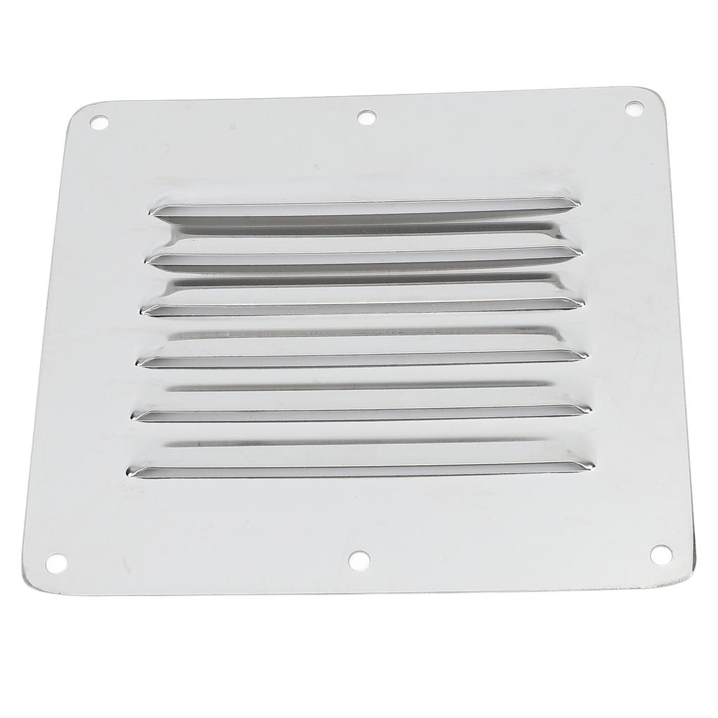 Boat Louvered Vent Rustproof 304 Stainless Steel Marine Ventilation Grille Cover with Screws for Yachts RV 127 X 115mm
