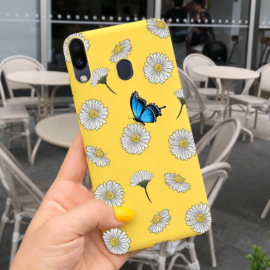 Для Samsung Galaxy M10 M20 M30 Чехол Стильный Мультяшный Подсолнух Мягкий Силикон Задняя Крышка Телефона Для Samsung M 10 20 30 M305F Fundas