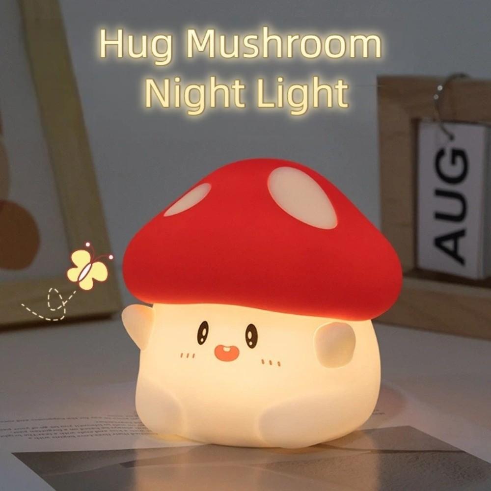 Warm light Mushroom Night Light Type-C Charging Tap Tap Lights New LED Table Lamp  Birthday Gift
