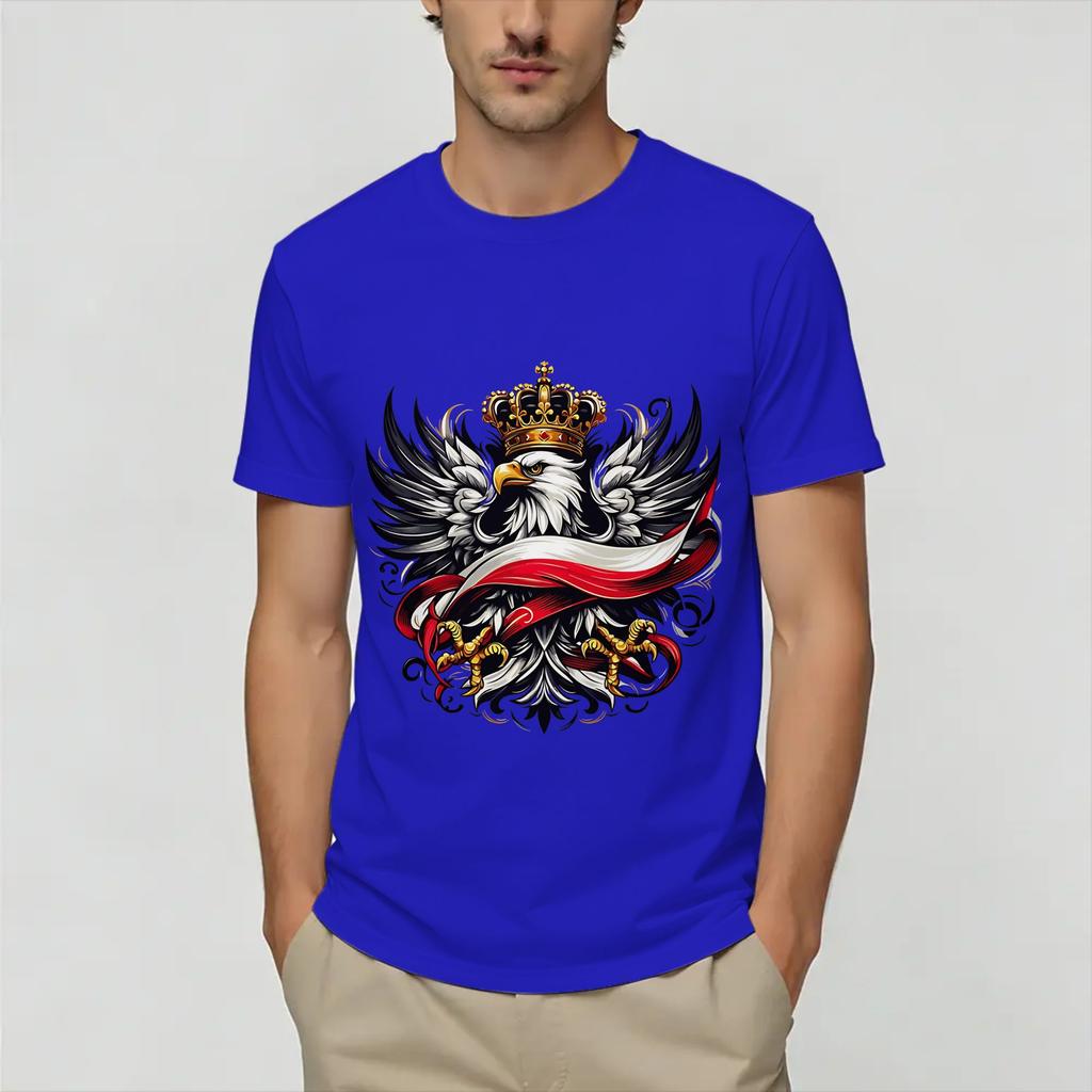 Vintage Poland Polish Flag TShirt for Unisex Funny Cotton Tees Round Neck Short Sleeve T Shirts Graphic Tops