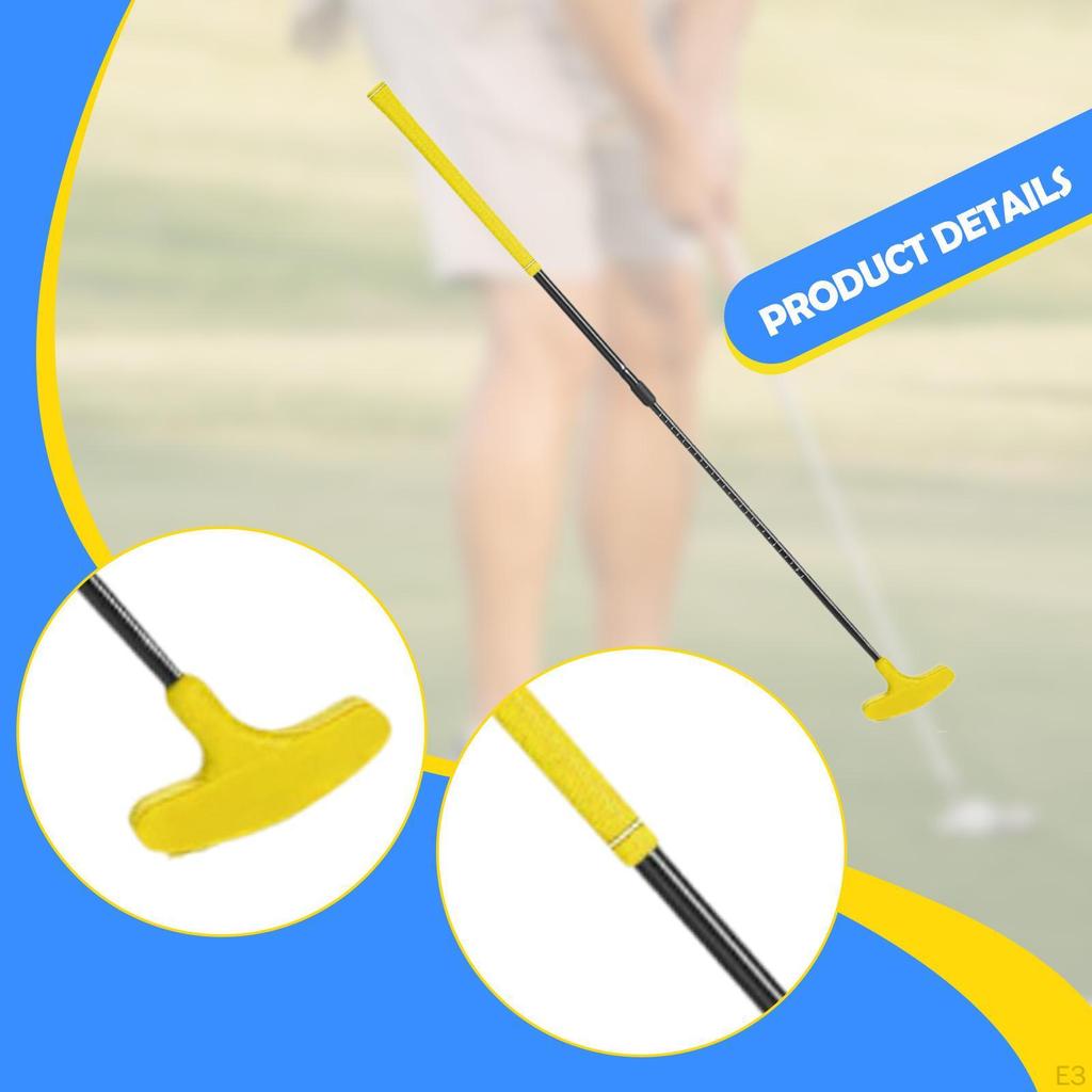 Регулируемый гольф-паттер для детей и взрослых, выдвижной клюшка двумя способами для дома, офиса, лужайки