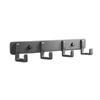 Black/White/Grey Towels Robe Hook Wall Hanging Door Back Clothes Hook Space Aluminum Row Hook  Home