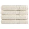 VidaXL Premium Quality Towels 4 Pcs, Shower Towels, Bath Sheets, Toilet Guest Towels, Cream 137486