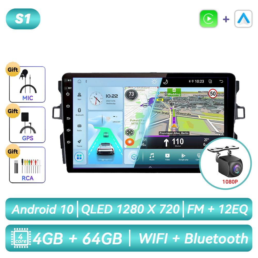 Для Toyota Auris E150 2006 - 2012 Android Автомагнитола Мультимедийный Видеоплеер Навигация GPS Carplay Сенсорный Экран Авто Стерео Интеллектуальные Системы