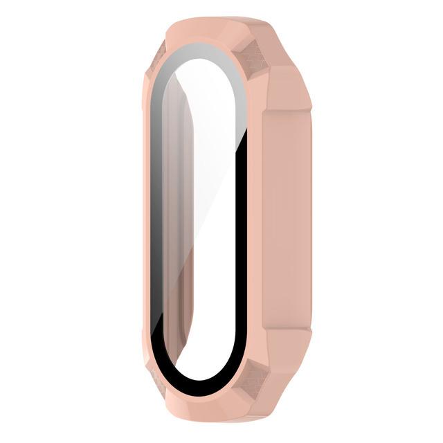 Чехол 2 в 1 + стеклянный полноэкранный бампер для Xiaomi Mi Band 7 6 5 4 NFC Watch противоударный чехол для Mi Band 7/7 NFC чехол для часов