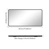 Summer Makeup Car Mirror Sun Visor Large Screen Portable Makeup Mirror HD Vanity Mirror for Truck SUV Interior Rear View Mirror