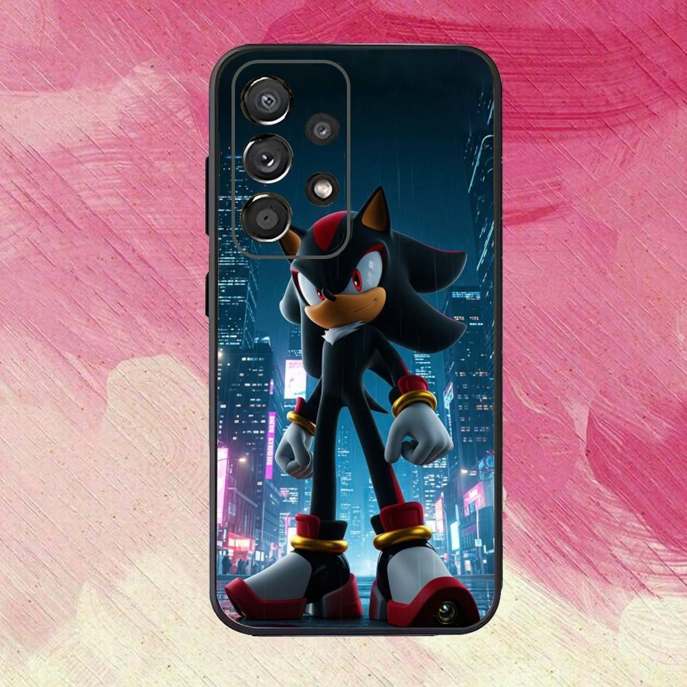 Shadow The 12H-Hedgehog Phone Case For Samsung S25,S24,S21,S22,S23,S30,Ultra,S20,Plus,Fe,Lite,Note,10,9,5G Black Cover