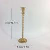 1PC Golden Candlestick Candle Stick Stand Candle Holder Iron Geometric Retro Living Room Bar