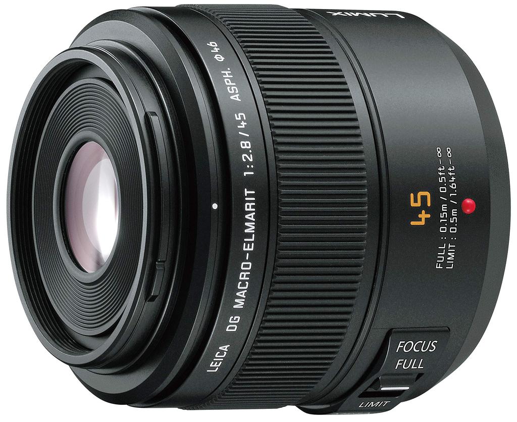Panasonic Leica DG 45mm MEGA Single Focus Macro Lens for Panasonic Micro Four Thirds MACRO-ELMARIT F2.8 ASPH. O.I.S H-ES045
