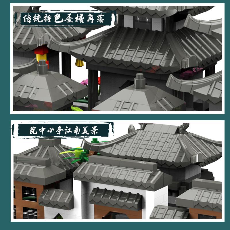 Мальчики и девочки сборка пазла Сучжоуский сад строительные блоки микродрели мелкие детали высокая сложность режим большой сборки