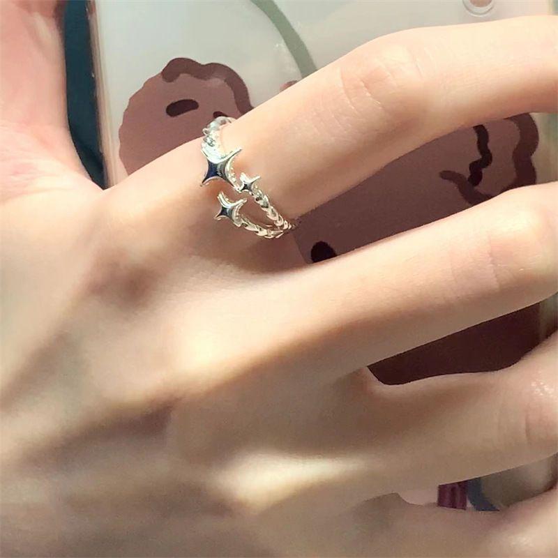 Small Star Ring For Women Female Lovely Open Finger Jewelry Girl Student Matching