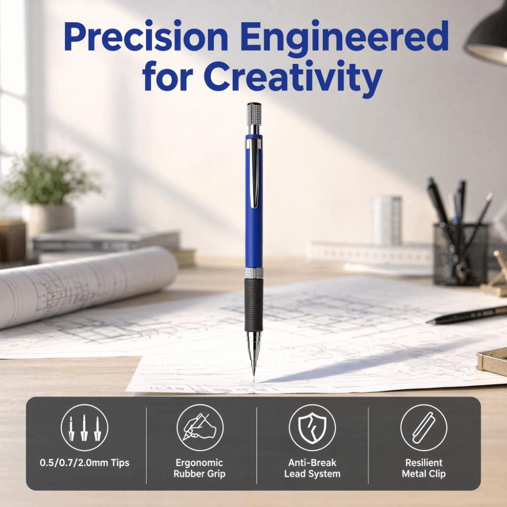 Metal Mechanical Pencil Press Using Sketch Writing Pencils Propelling Pencils  Exam Drafting
