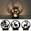 Elk Candlestick Design Create Warm Romantic Atmosphere Christmas Ornament for Home Decoration