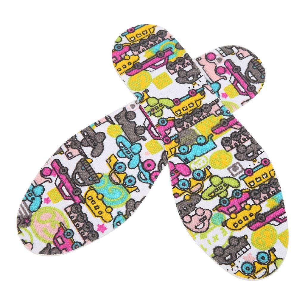 1 пара детских стелек из дышащего латекса, вставки для подошвы, детские накладки для обуви, свободный размер, мультфильм