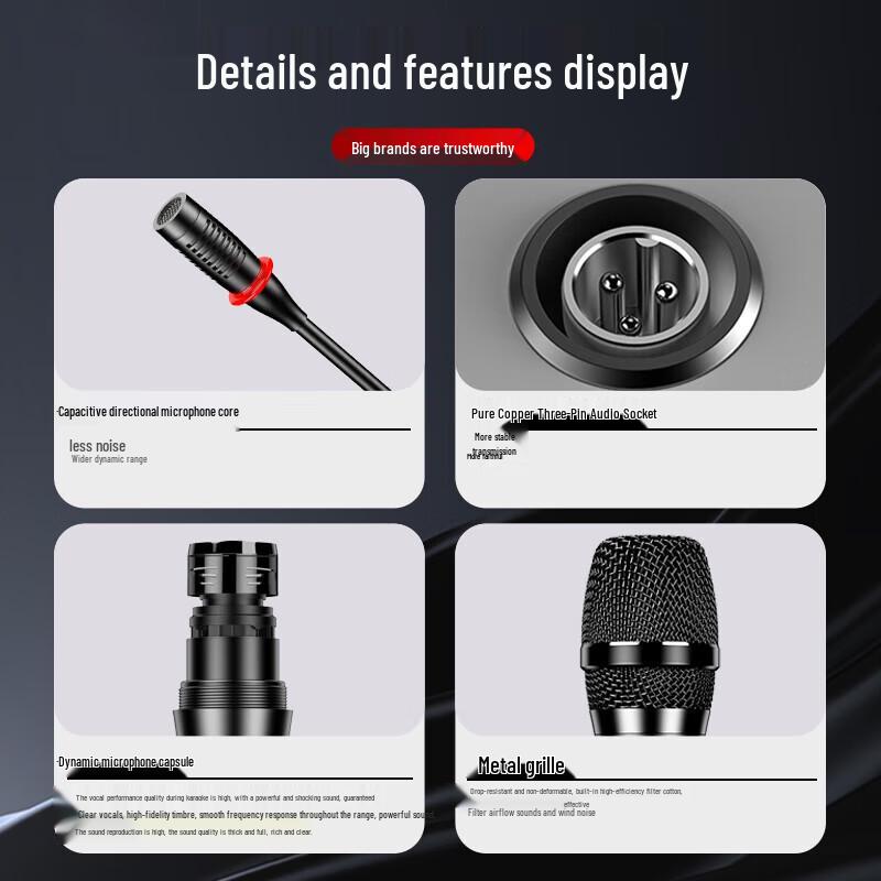 Xianke OK-29 Wireless U-Band Conference Microphone System