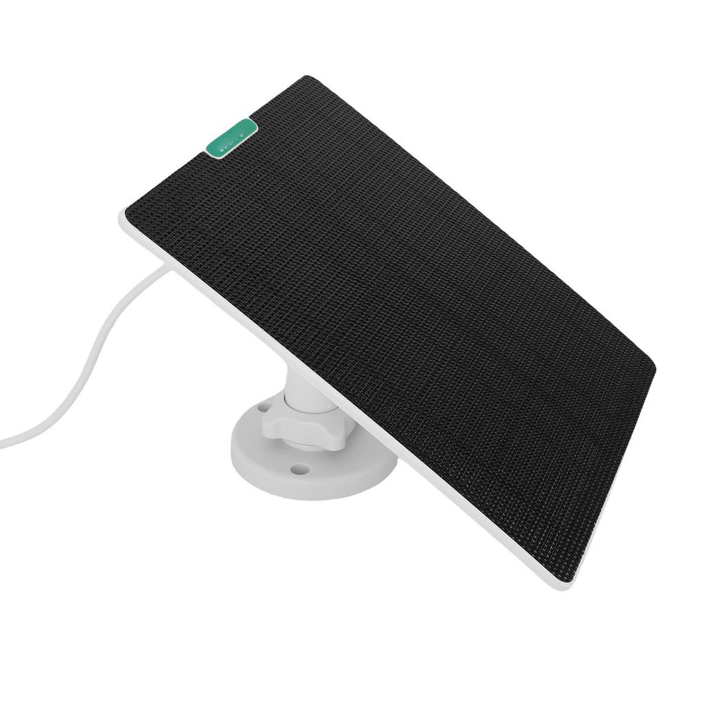 10W 5V Security Camera Solar Panel ETFE Waterproofing Type C Fast Charging Camera Solar Panel Charger Fit for Ring White