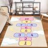 Colorful Hopscotch Game Design Rug Non-slip rug suitable for living room and bedroom sofas.