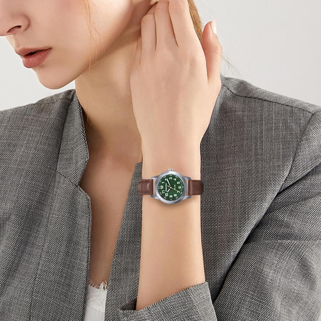 PINDOWS Classic Business Analog Quartz Small 3 ATM Waterproof Fashion Dress Watch с люминесцентным циферблатом женские часы, женские часы, легко читаемые