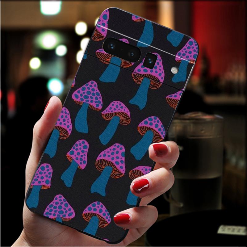 Phone Case for Google Pixel 10 9 Pro XL 9A 8 7 6 Pro Pixel 8A 7A 6A Pixel 8 7 6 5 Mushrooms Case