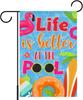 Summer Garden Ag for Outside,Life Is Better At The Pool Yard Ags for Lawn Porch Outdoor Decorations 12x18 Double Sided
