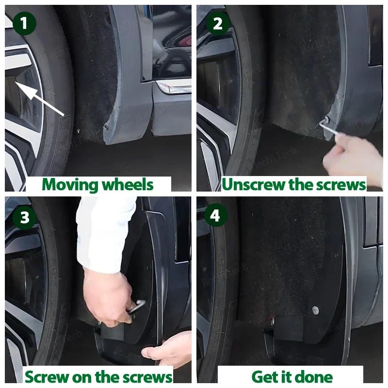 Брызговики на колеса автомобиля, брызговики, мягкие TPE колесные крылья для BYD Song Plus Champion Edition Seal U EV DMI 2023 2024