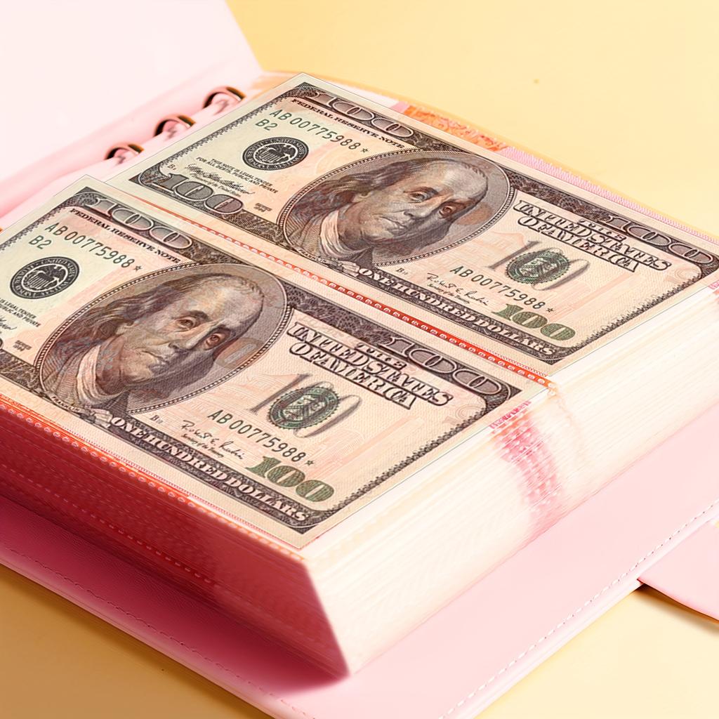 Сберегательная тетрадь большой вместимости, вмещающая 200 банкнот, сумка для группировки бюджета, челлендж по накоплению денег, сумка для группировки денег