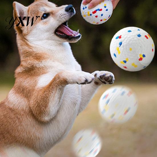 Anti-obesity Dog Ball Toy High Elastic Bite Resistant Anxiety Relief with Outdoor Unique 3D Protrusions for Aggressive Chewers Interactive Pet