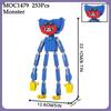 MOC Фигурка из хоррор-игры Кэтнэп Кирпичики Животное Монстр Кошмар Совместимый Строительный блок Друзья Подарок Игрушки Для Детей Взрослых Сделай сам