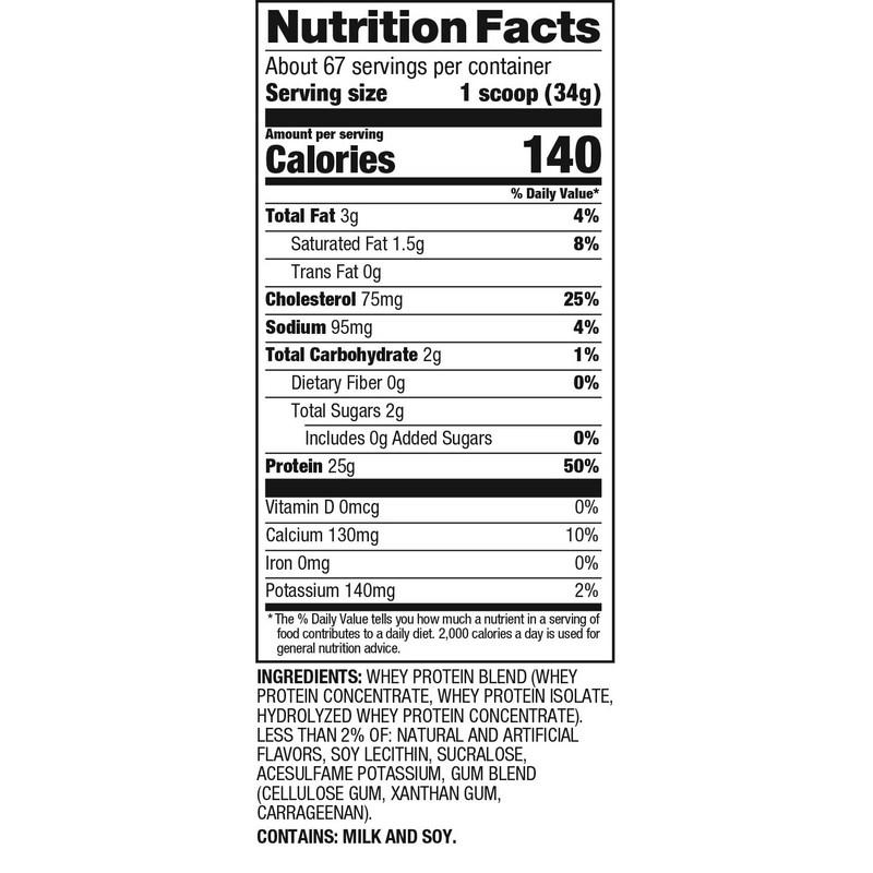 Daimatize Elite Whey Protein Powder Gourmet Vanilla, 2.3kg, 1 Unit