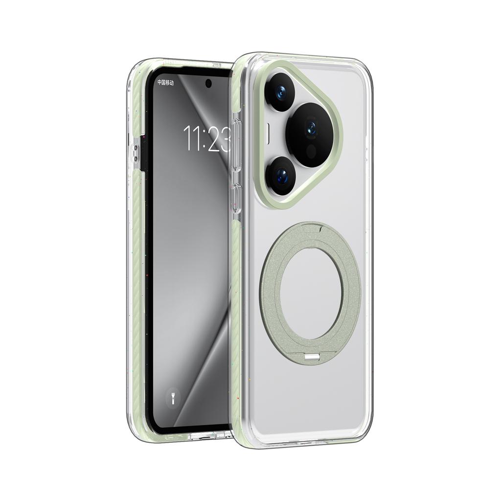 Применимо к Huawei p80 вращающийся 360 магнитный держатель чехол для мобильного телефона Samsung S25U конфетный три-в-одном прозрачный противоударный чехол