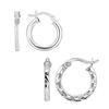 S925 Sterling Silver Jewelry Diamond-Cut Gold-Plated Italian Design Hoop Earring for Women 30MM