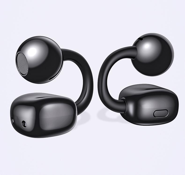 AI Bluetooth Гарнитура-клипса для уха с внутриушным переводом и костной проводимостью