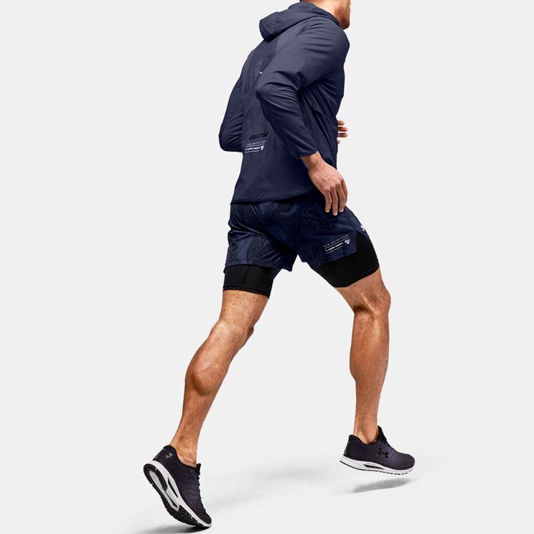 Under Armour Куртки для отбора Мужские Синие С капюшоном Умеренные Другие 1350174-497