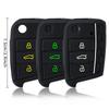 Силиконовый Чехол на 3-кнопочный Выкидной Ключ для Vw Golf 7 Mk7 Skoda Seat 2014 Корпус Брелока Octavia Combi Leon Ibiza Cuptra