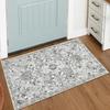 Retro American Persian Flannel Doormat Extra Thick Non-Slip Entrance Rug for Home Decor Living Room Doorway Indoor Outdoor Use