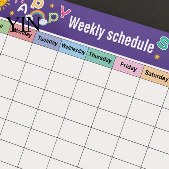 Magnetic Memo Board for Planning Dry Erase Calendar Refrigerator, Reusable Monthly Planner Whiteboard Fridge Wall Schedule Sheet Door, with