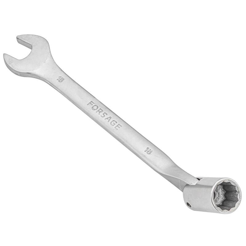 Open-end wrench with joint 18 mm