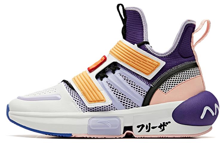 Men's Sneakers DRAGON Ball Super x Anta 'Frieza, First Form High top Basketball Shoes Men's White Purple