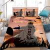 M-Minato N-Namikaze Duvet Cover Set Home Style Bedding Soft Laundry Cotton Bed 3 Piece Set Student Dormitory Gift