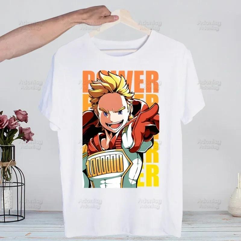 My Hero Academia Hip Hop Streetwear T Shirt Harajuku Todoroki TShirts Short Sleeve Casual Bakugou Deku Anime T-Shirt Tops Tees