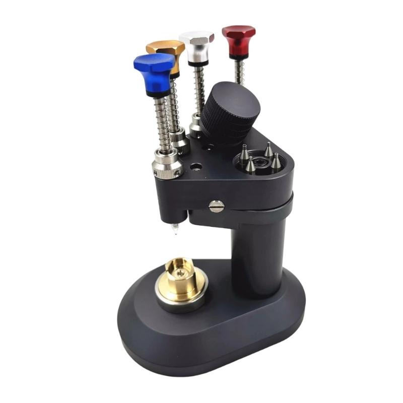 Профессиональный инструмент для установки стрелок часов из алюминиевого сплава, 4-контактная конструкция, подходит для точного ремонта часов и сборки часовых механизмов