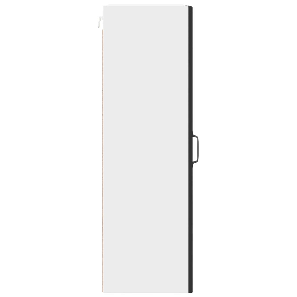 Wall Cabinet PORTO Black 30 x 31 x 100 cm Engineered Wood