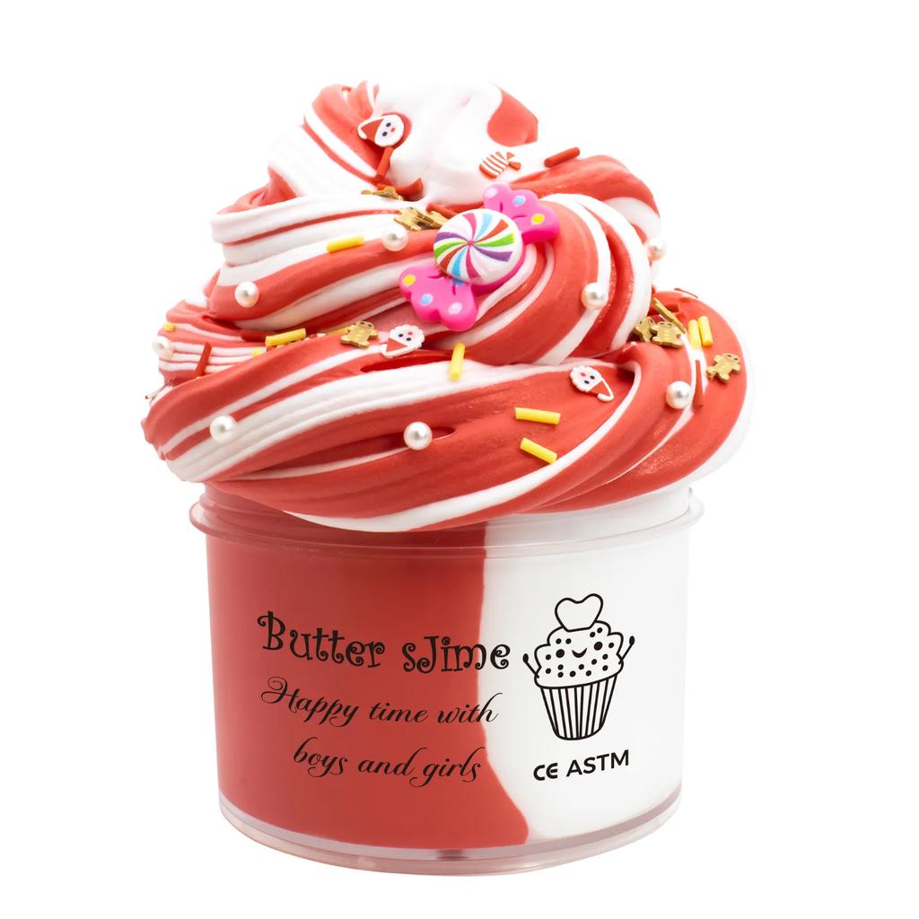 Double Color Slime 70ml Squishy Stress Reliever Decompression Mud Cute DIY Cotton Clay Educational Gift Kids Handmade Toy