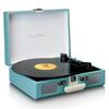 LENCO TT-110BUWH - Turntable with Speakers and Bluetooth (blue and White), Lenco
