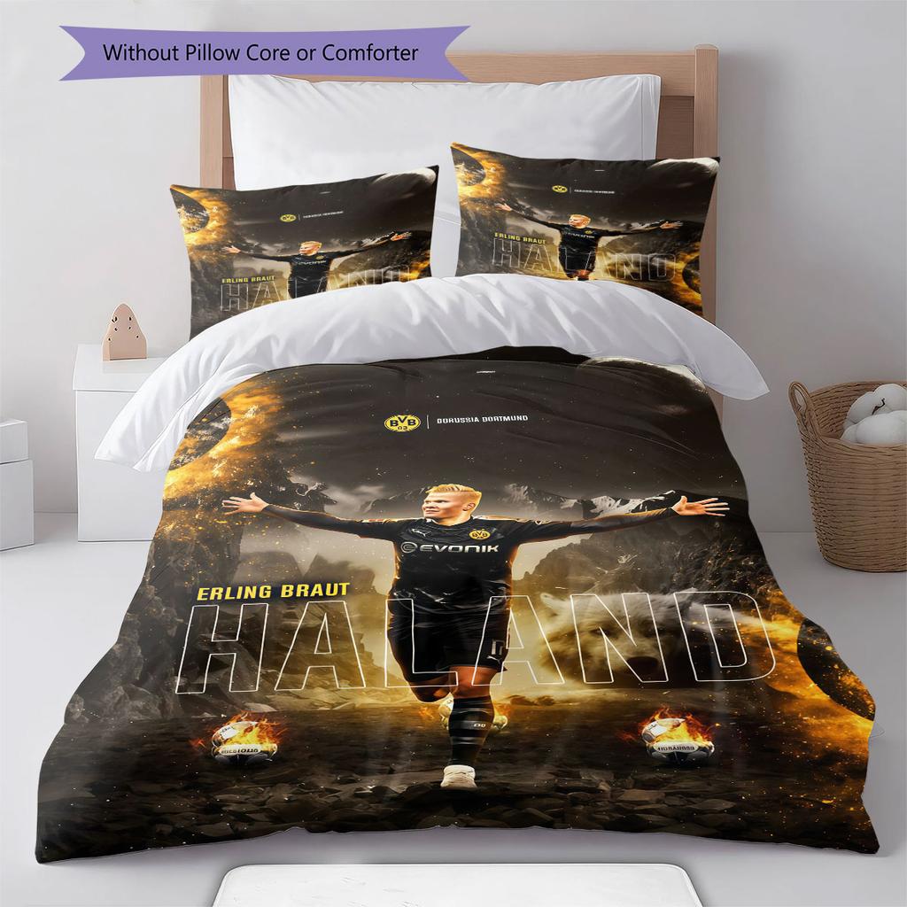 Vinicius Jr. Soul Bedding Quilt Set Quilt Cover Pillowcase Home Decoration Birthday Gift (1 * duvet cover + 2 * pillowcase, without core)
