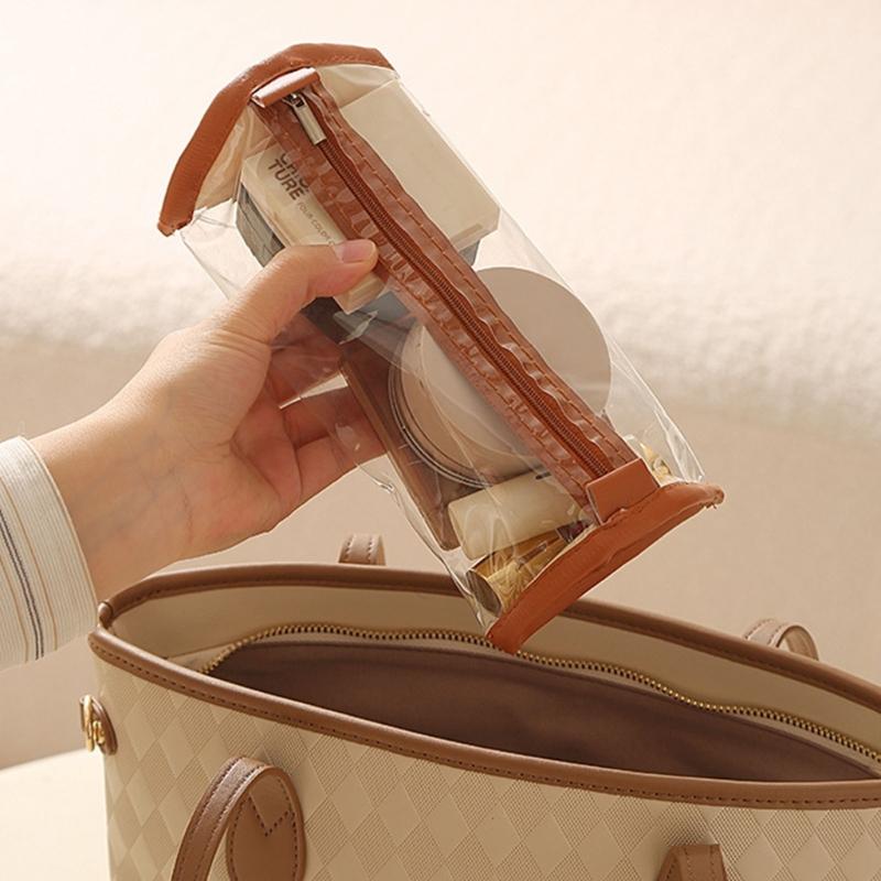 Портативные сумки-органайзеры большой емкости для косметики и туалетных принадлежностей со съемными перегородками и из ПВХ