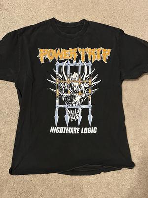 Футболка унисекс из хлопка Power Trip Band Nightmare Logic Tour, полный размер UB273