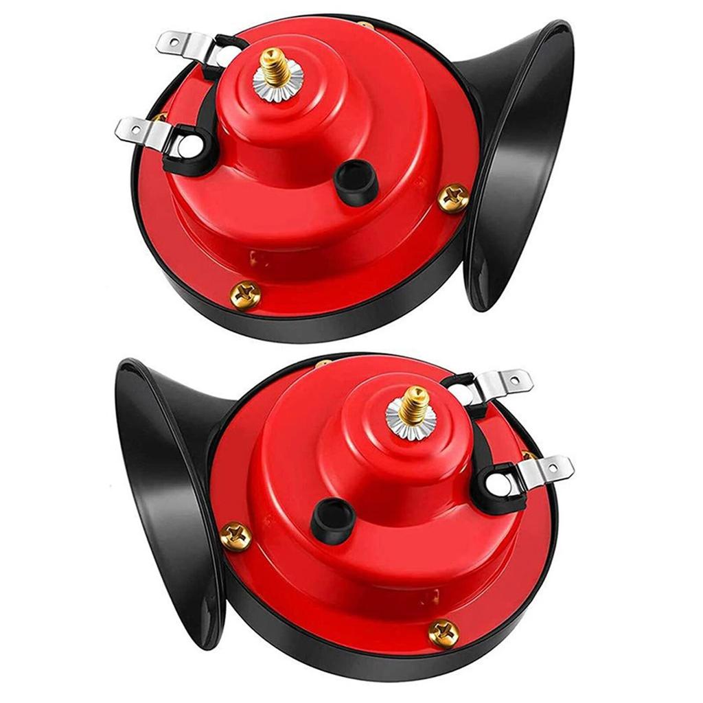 Universal Loud Car Horn 12V Electric Snail Train Horn Super Loud Waterproof Horns Siren for Motorcycle Car Truck SUV Boat