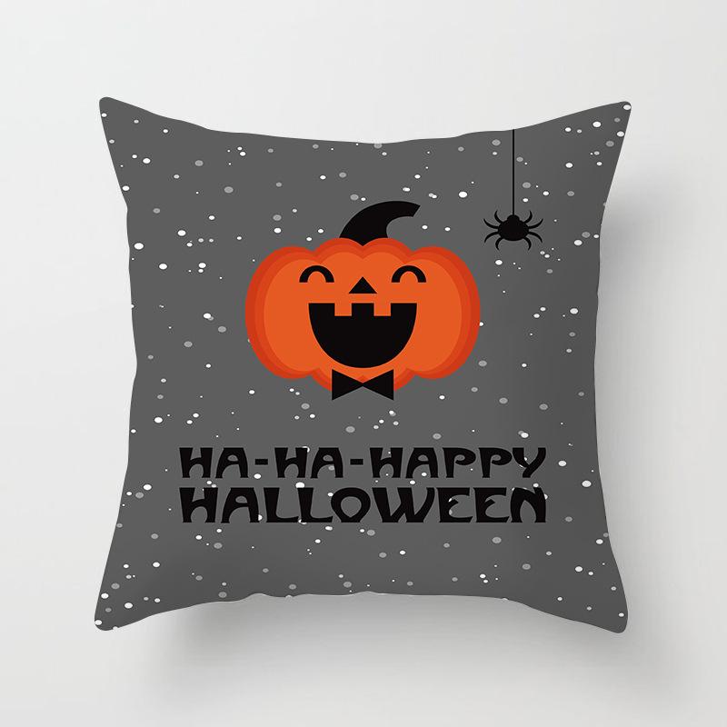 New Halloween Peach Skin Pillow Cover Festive Home Sofa Pillow Cover