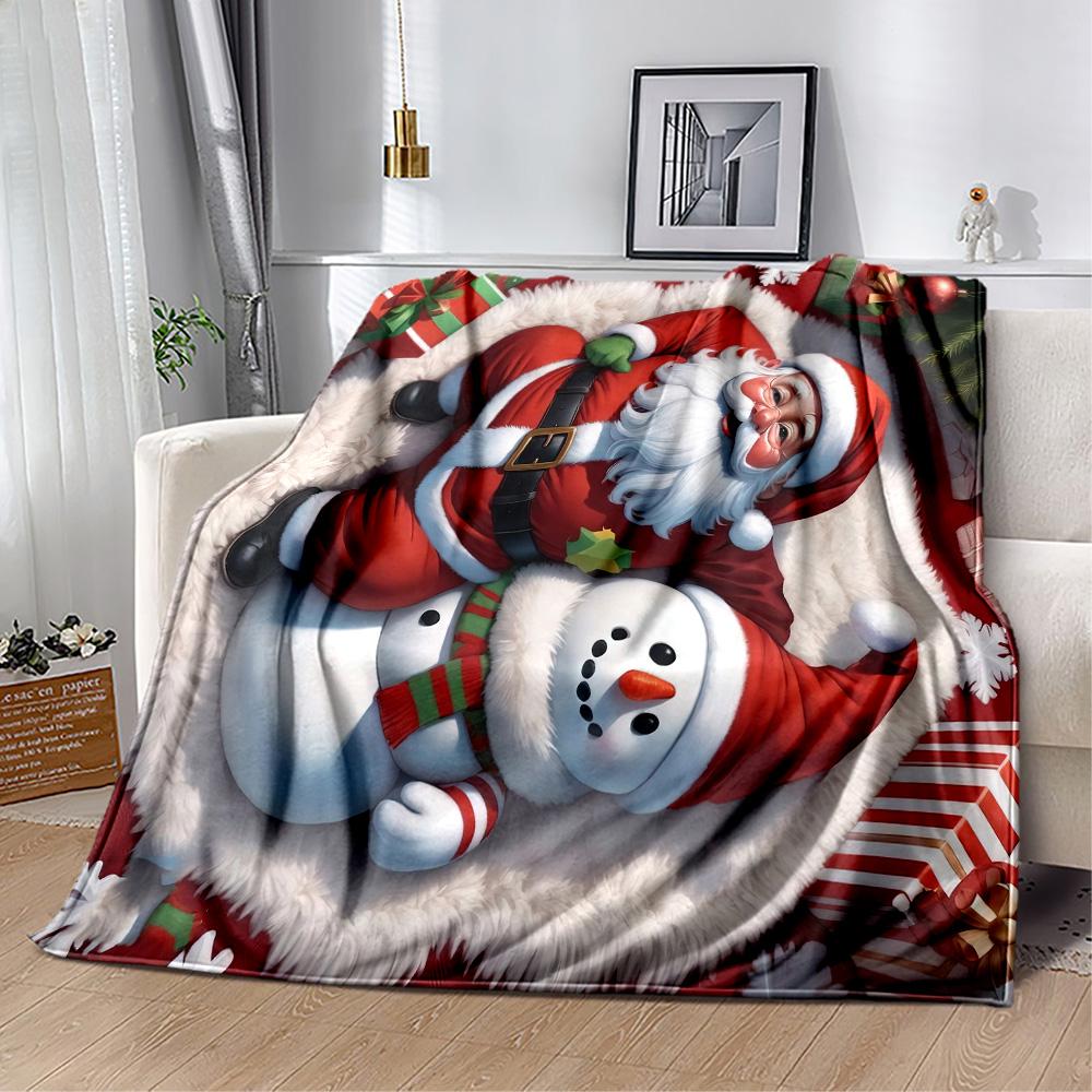 Christmas 31 Blanket Soft & Cozy Great for Office Picnics Seaside All-Season Use Modern Perfect Gift for Relatives and Friends
